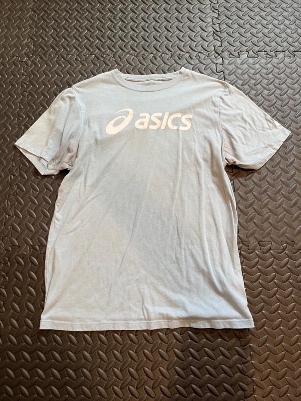 Asics Light Blue Logo Short Sleeve Tee